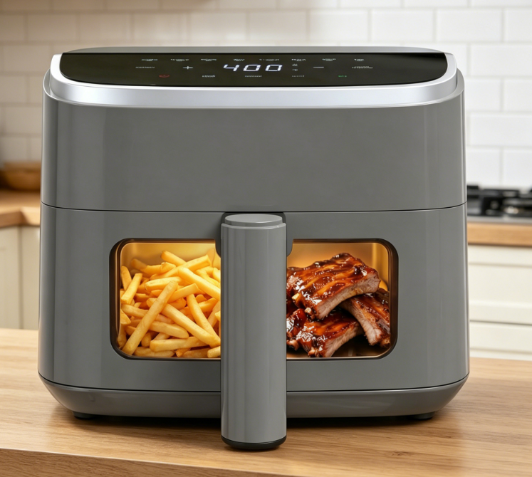 Digital Air Fryer With Viewing Window, Non-Stick And Easy To Clean
